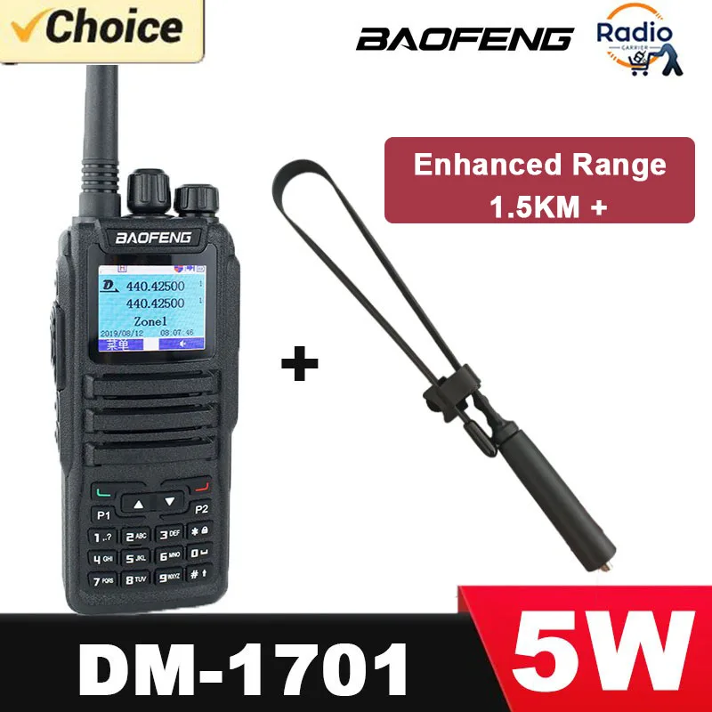Baofeng dmr dm 1701 walkie talkie open gd77 dual mode 42 off