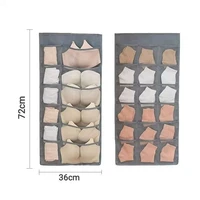 Sac de rangement suspendu double face pour sous-vêtements, organisateur pliable pour sous-vêtements et chaussettes, idéal pour dortoir, maison, armoire ou mur 6