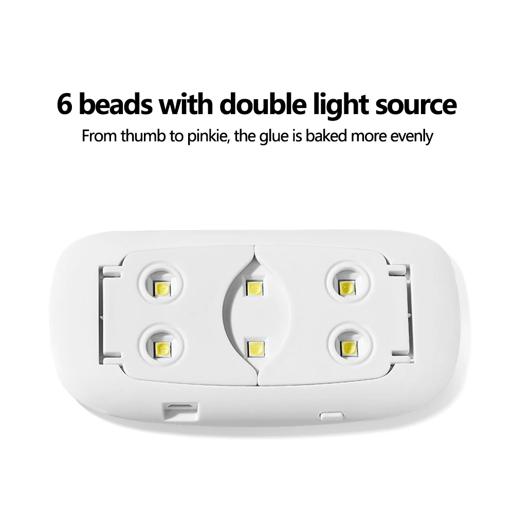 LULAA Mini Mouse Gel Nails Polish Drying Lamp USB Nail Phototherapy Machine Professional Manicure Tool Salon Equipment 4