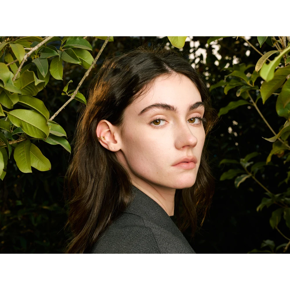 Yhpup Plant Leaf Hollow Ear Bone Clip Earrings