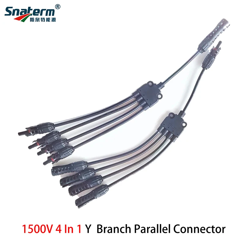 2Y 3Y 4Y 분기 병렬 연결 30A 1000V 전기 태양 광 커넥터 광전지 2pcs 태양 전지 패널 케이블 와이어 커넥터