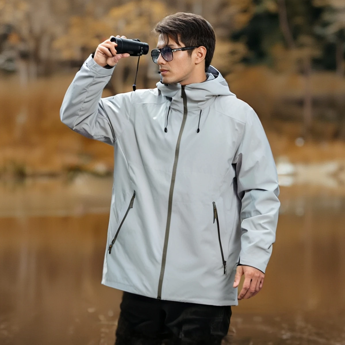 ARC BETA LT Embroidery Logo three layer Outdoor Hiking Jackets Mens Womens Unisex Camping Waterproof Windbreaker Fishing Coat 4