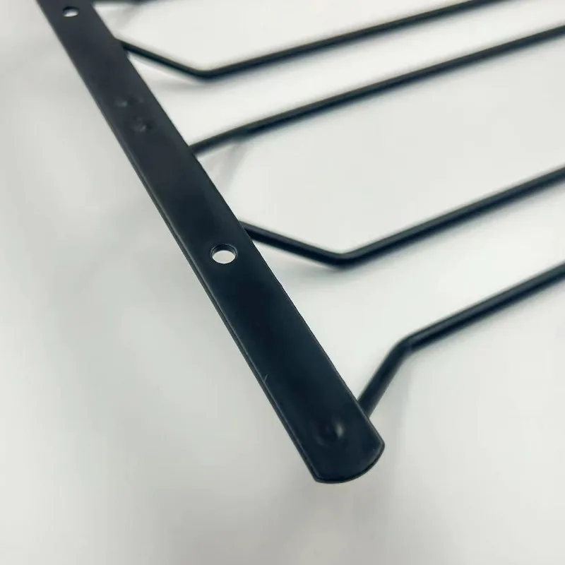 Black Metal Wine Glasses Holder Wall Mount for Kitchen Bar Wine Glass Hanger Cup Rack Stemware Hanging Cupboard Organizier 4