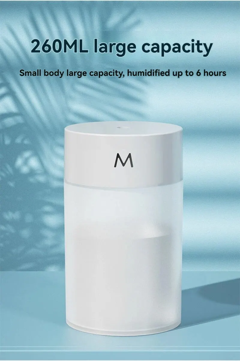 USB Humidifier Mini Silent Home Humidifier Car Portable Office Desktop Home Aromatherapy Colorful air humidifier