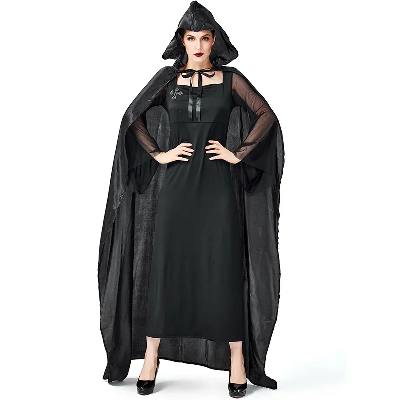 

Готический костюм ведьмы на Хэллоуин Карнавал мертвой ведьмы ролевая игра косплей для женщин маскарадный костюм