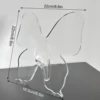 Clear Butterfly Vase Transparent Acrylic Flower Vase Shatter-Proof Desktop Flower Cuttings Holder for Home Dinning Table 5