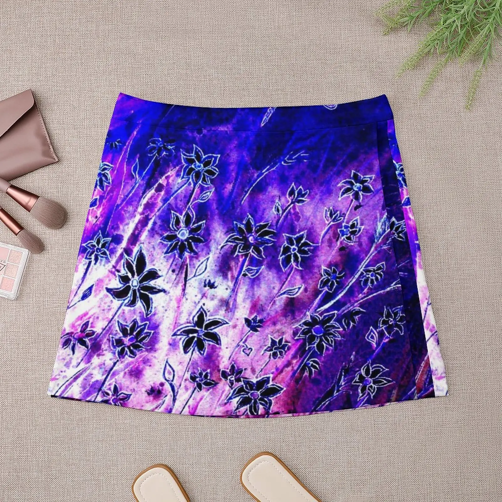 Dragonfly and Daisies Mini Skirt skirts for womens 2024 korean luxury clothing fairy core