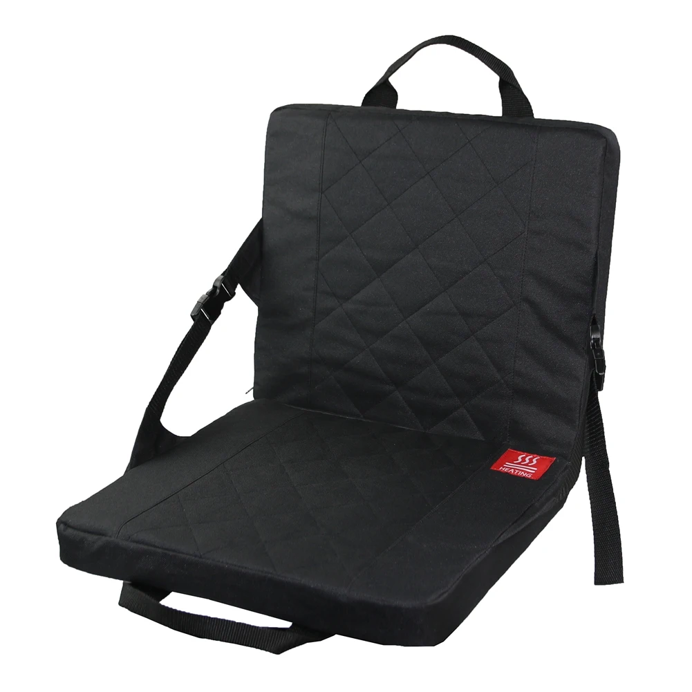 

Foldable, Bleacher Chairs,Heated Stadium Seats,Pearl Cotton Extra Thick Padding, with Shoulder Straps,NO Power Bank