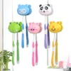 Cartoon Animal Head Toothbrush Holder Stand Cup Mount Suction 3