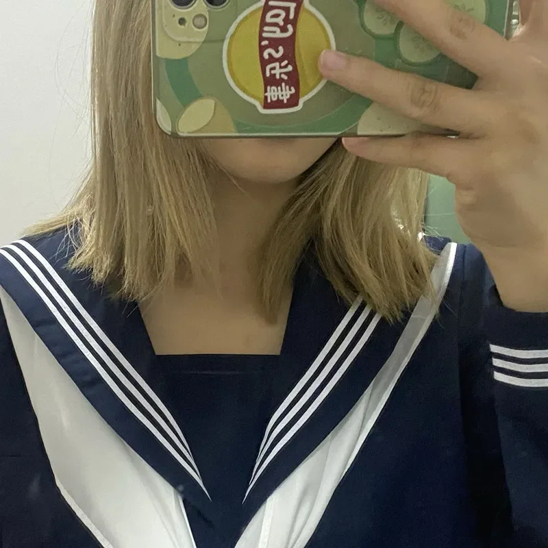 정교회 JK 교복 기본 네이비 네이비 칼리지 스타일 학용품 중학교 선원복 가을 겨울 정장