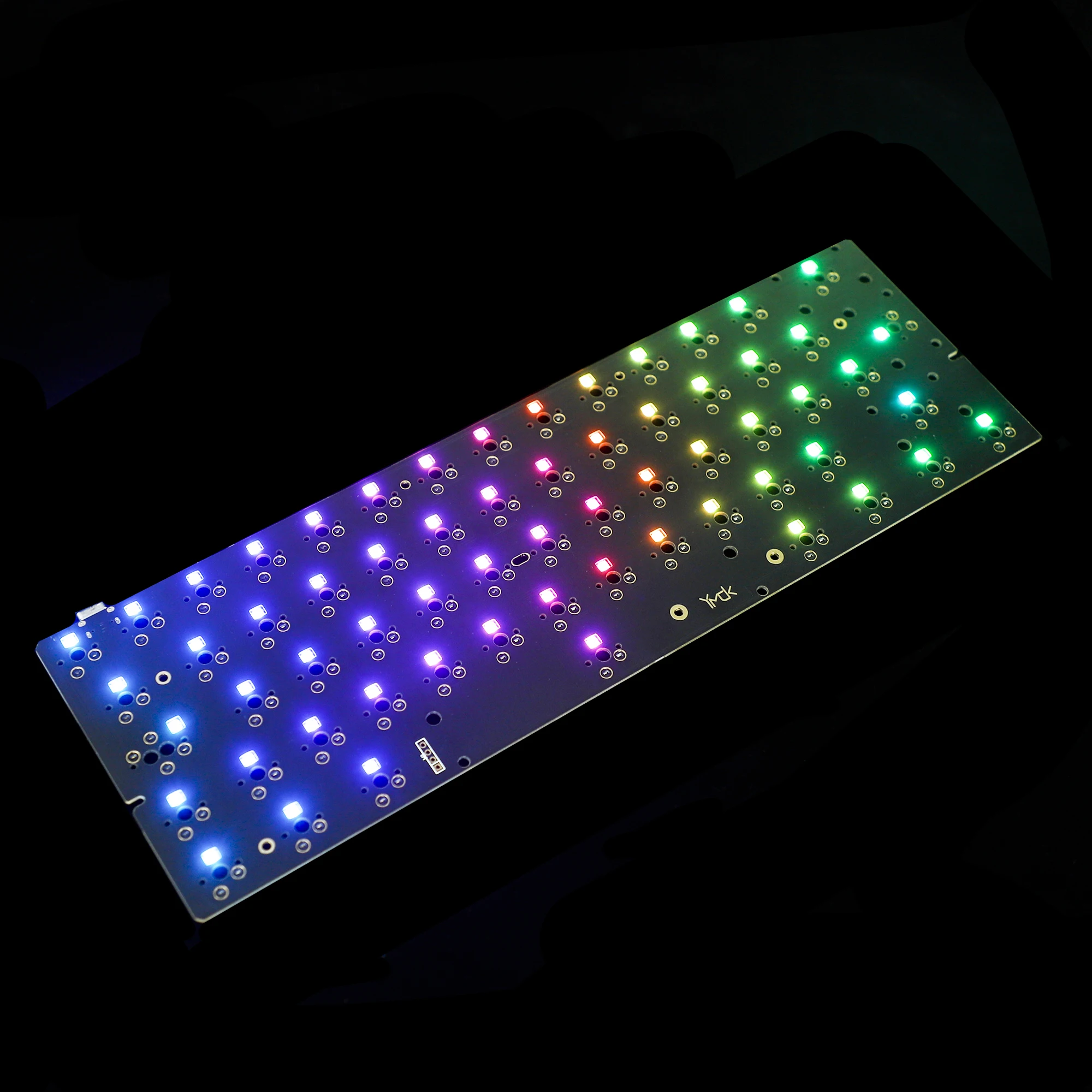 Soquete Inteiramente Programável de Kailh Ymd62 Gh60 Iso Rgb Via Frasco para Injetáveis Troca Quente Pwb 60 - Imagem 4