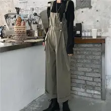 

HOUZHOU Harajuku Overalls Cargo Pants Women Streetwear Vintage Jumpsuit Korean Wide Leg Pants Female Aesthetic Trousers Casual