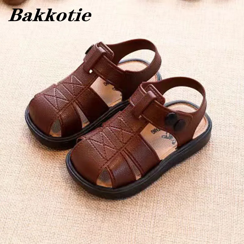 

Kids Sandals Summer Toddler Boys Brand Beach Shoes Baby Girls Fashion Flats Children Slippers Slides First Walk Soft Sole