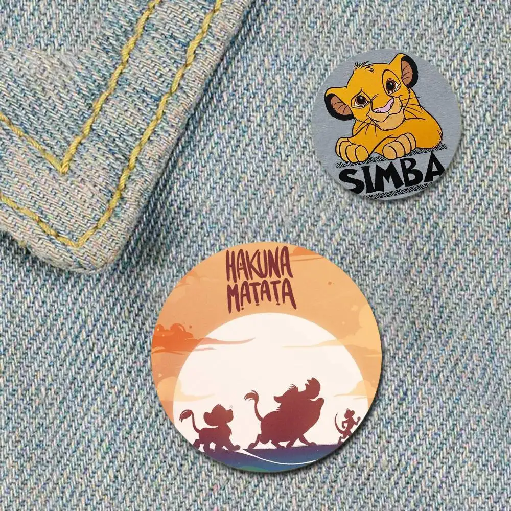 Lion King Inspired Cool Badge and Lapel Pin Set - Unique Brooch and Backpack Decorations