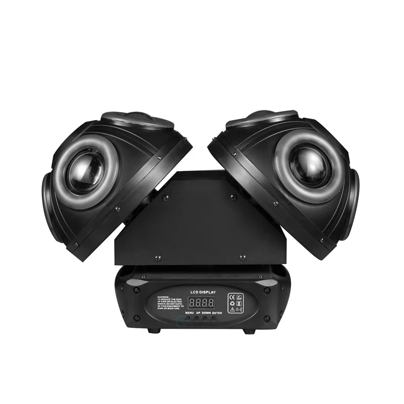 Newest 150W DJ Double Head Disco Ball RGB Laser Colorful Light Strip Strong Beam Moving Head Light DMX512 For Bar Party Event