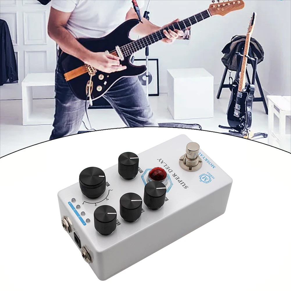 

Moskyaudio Super Delay Guitar Effect Pedal Analog Style 4 Modulation Options Professional Musical Instrument Equipment Accessory