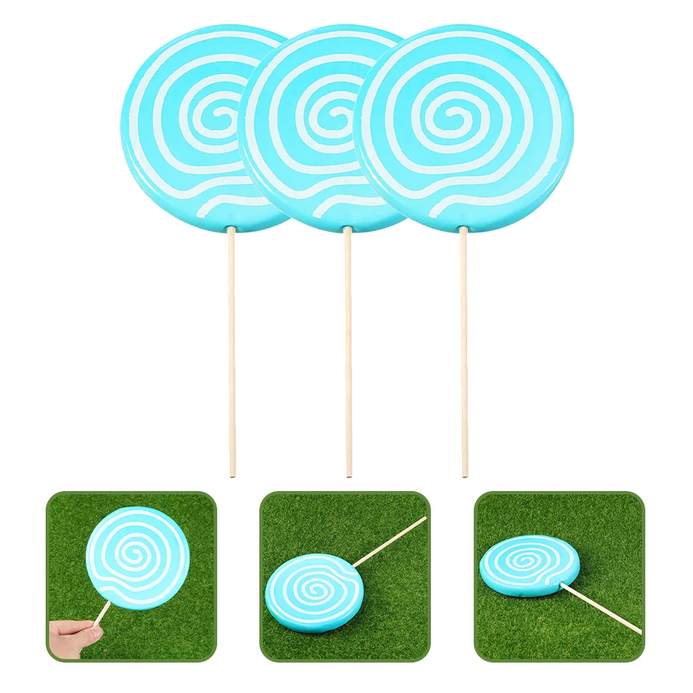 

2/3pcs Simulated Lollipop Prop Fake Lollipop Model Large Candy Ornament Wedding Festival Party Lollipopsation