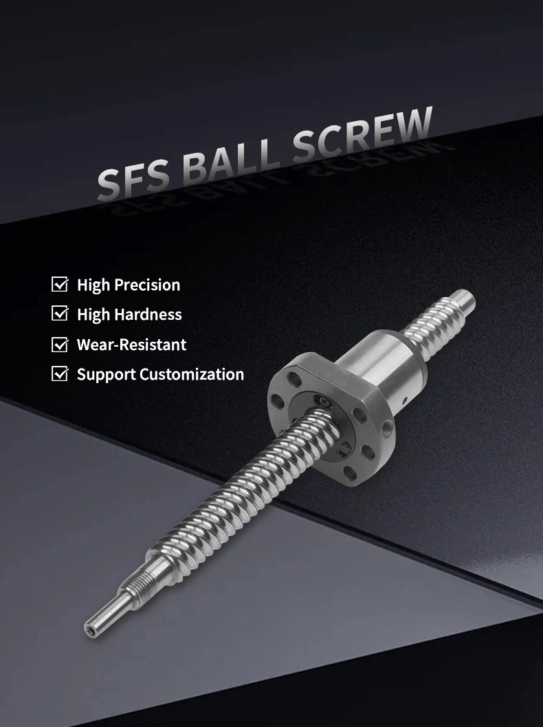 Kugel umlaufs pindel mit gerader Mutter und Ende nicht bearbeitet sfs1205 sfs1210 sfs1605 sfs1610 sfs1616 1200 2500 Länge-mm – Detail 1