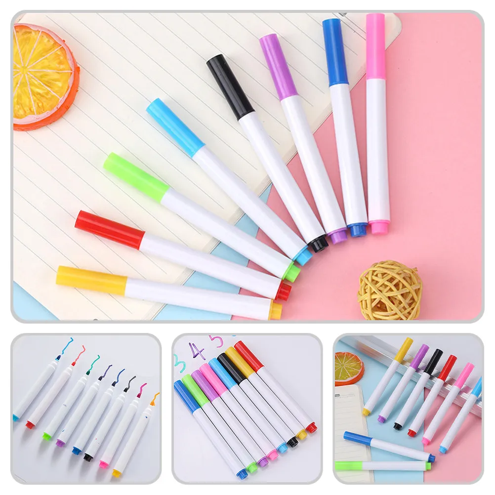 40Pcs 화이트 보드 마커 드라이 지우기 컬러 펜 학교 사무실 교실 용 지울 수있는 비 누출 잉크 화이트 보드 드로잉 용품