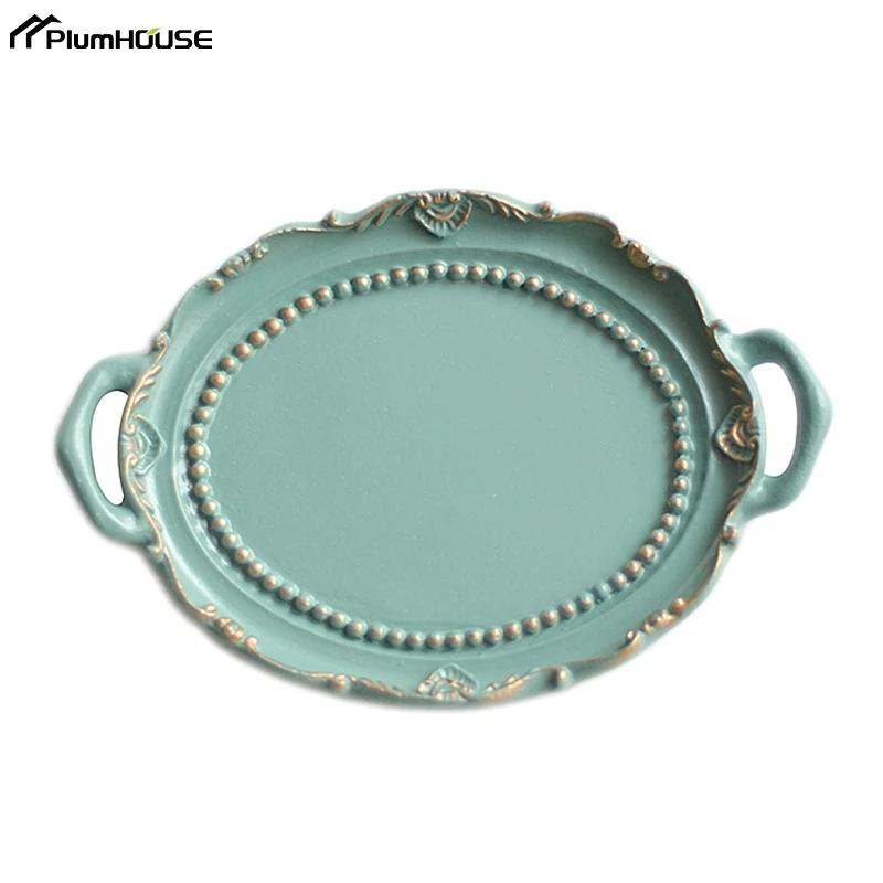 1Pcs Jewelry Plate Nordic Necklace Earrings Storage Tray Photo Props Jewelry Display Tray Room Aesthetic Decoration Accessories 4