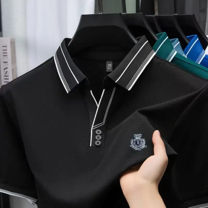 قميص بولو قطن فاخر طبعة حروف