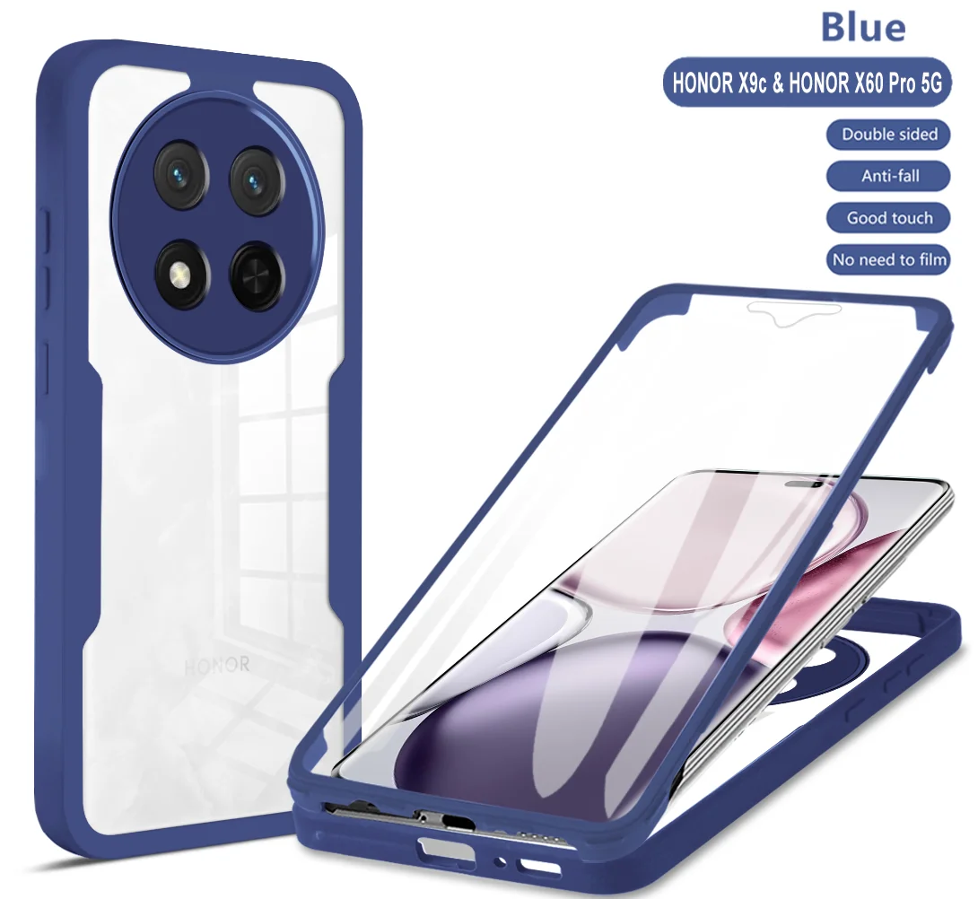 Full Body Soft Double-Sided Clear Case with 360° Protection