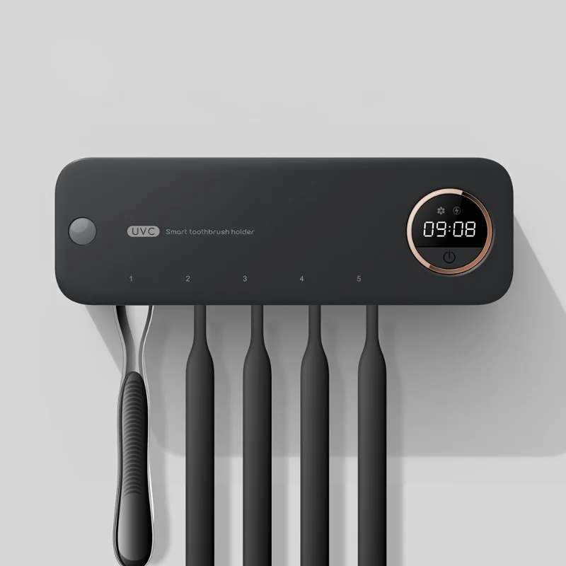 Xiaomi-esterilizador de cepillo de dientes Youpin UV, carga Solar, montaje  en pared Usb, pasta de dientes, extrusión automática, soporte de cepillo de