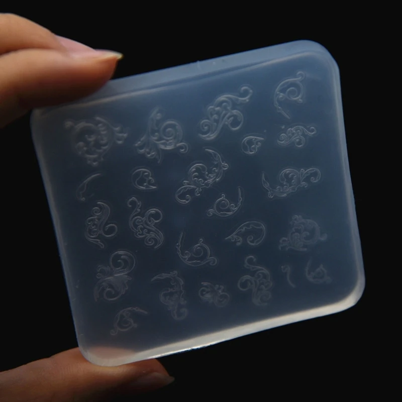 

DIY Jewelry Casting Mold Clay Embossed Tools Retro Epoxy Resin Mold Resin Pendant Mold Unique Earrings Silicone Mold