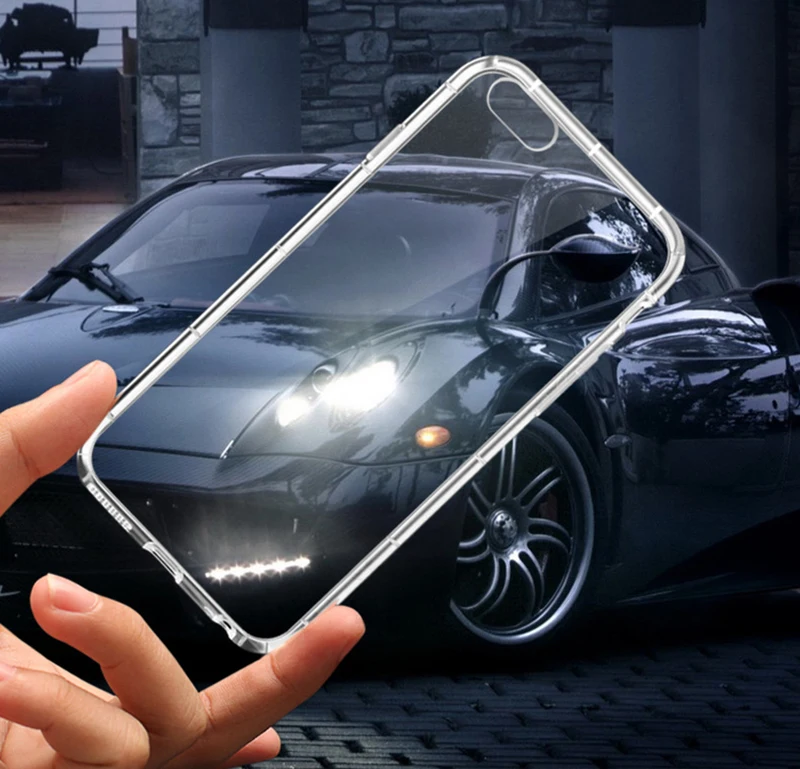 Shockproof Clear Ultrathin Silicone TPU Back Cover