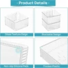 4/7PCS Acrylic Desk Drawer Organizers Set Clear Cosmetic Storage Box Makeup Organizer Transparent Storage Bin Bathroom Organizer 6
