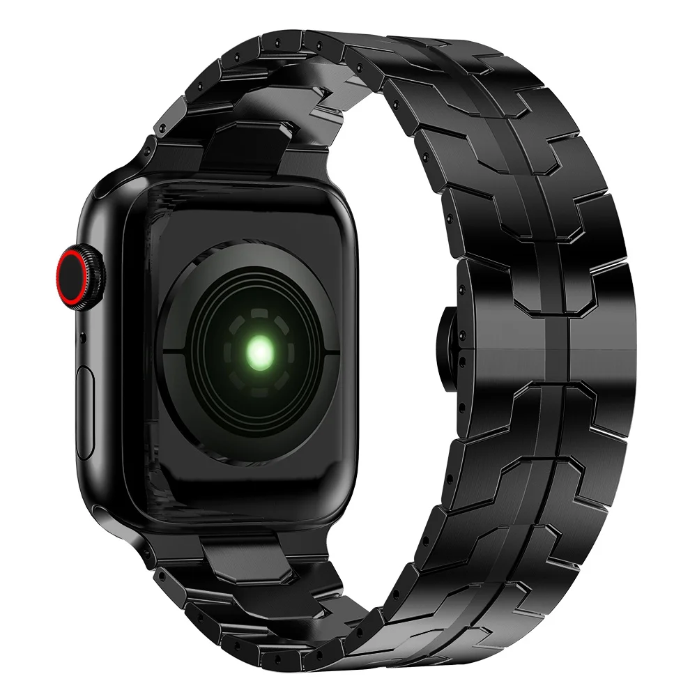 애플 워치용 금속 스테인리스 스틸 스트랩, Ulrta1 2 벤드 메탈 다리미 맨 스트랩, IWatch 시리즈 8, 7, 6, 5, 4, 3 SE, 49mm, 45mm