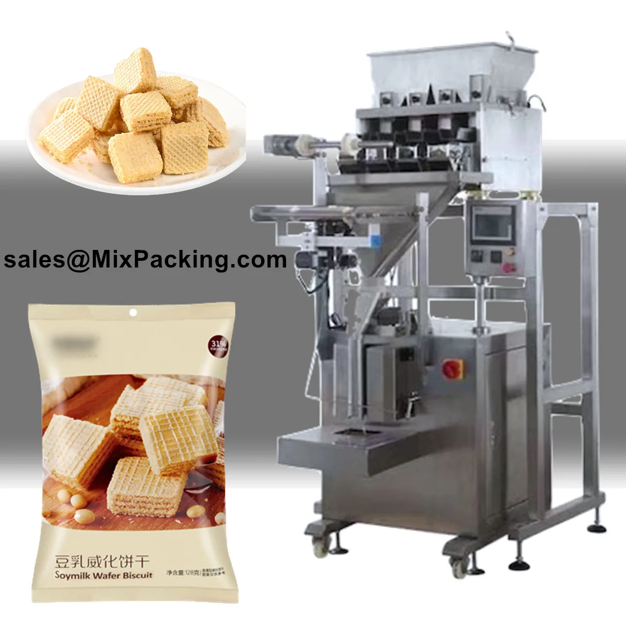 Multihead Potato Chips Peanut Nut Popcorn Linear Weigher Filling Packing Machine