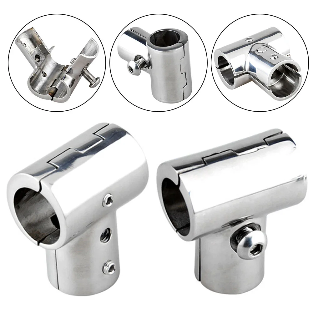 Marine-Grade 90° Handrail Fitting - Stainless Steel 316, Rectangular Base For 1" (25.4mm) Pipe