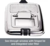 Electrics Stainless Steel Deep Fryer with Basket 3.5 Liter Oil Capacity, 2.6 Pound Food Capacity 1700 Watts Dishwasher 5