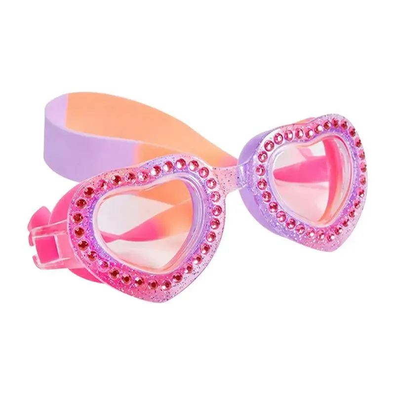 Swimming Goggles Summer Swimming Goggles Waterproof Heart-shaped Silicone Anti-ultravioletWaterproof Anti-fog Goggles Suitable For Toddlers