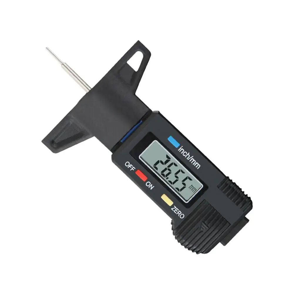 Digital Tread Depth Gauge For Car Tyre Tire Meter Thickness Gauges Automobile Tire Wear Detection Measuring Tools Depth Caliper images - 6