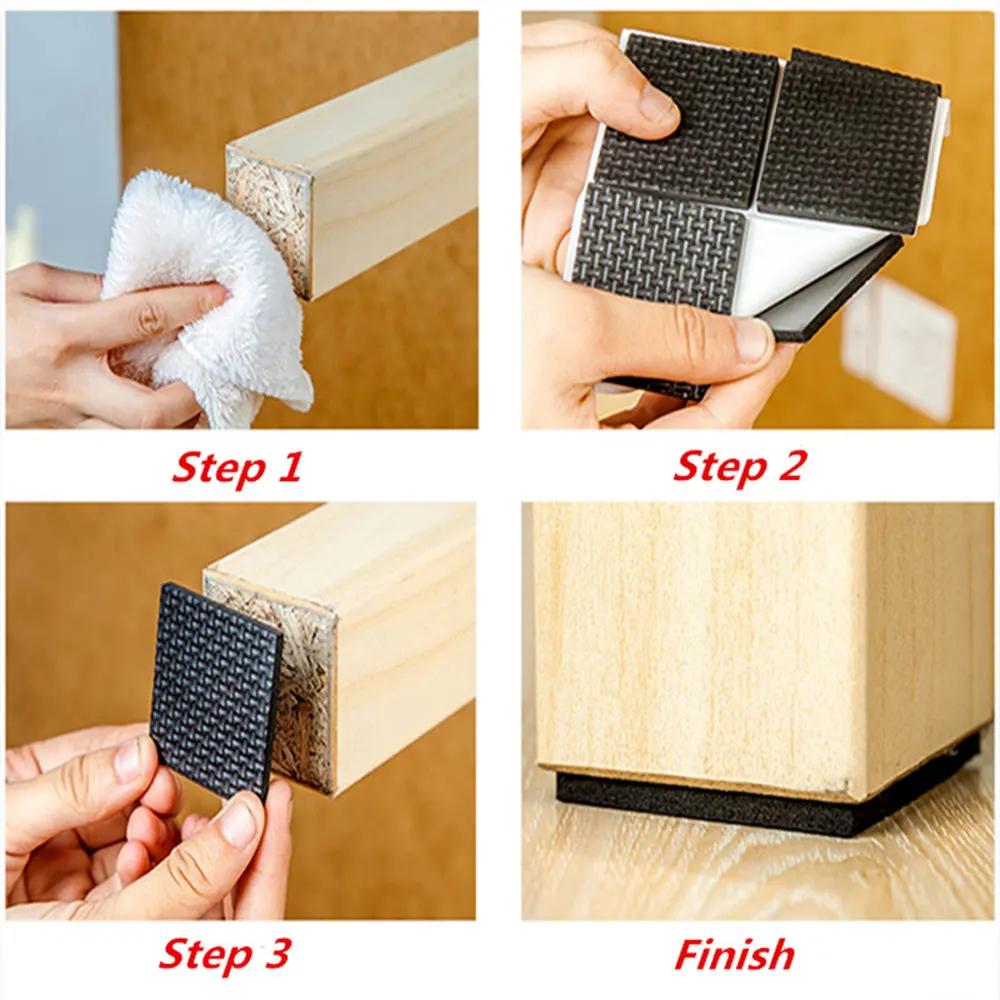 Table Leg Protectors, Anti-Scratch Leg Pads, Rubber Non-Slip Chair Leg Pads, Silent Stickers, Furniture Accessories 6 Table Leg Protectors, Anti-Scratch Leg Pads, Rubber Non-Slip Chair Leg Pads, Silent Stickers, Furniture Accessories 6