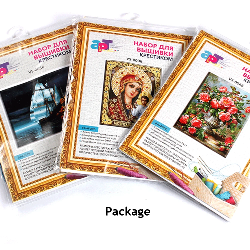 Cross Stitch Bookshelf Scenery Kits 40x50cm 14CT for cross stitch kit