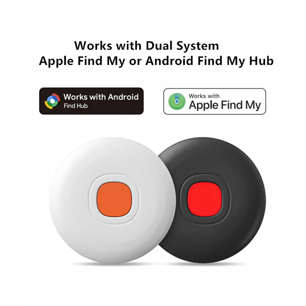 Airtag a doppio sistema per Android o iOS - Localizzatore Bluetooth GPS - Smart Tag Funziona con Trova il mio o Google Trova Hub Item Finder