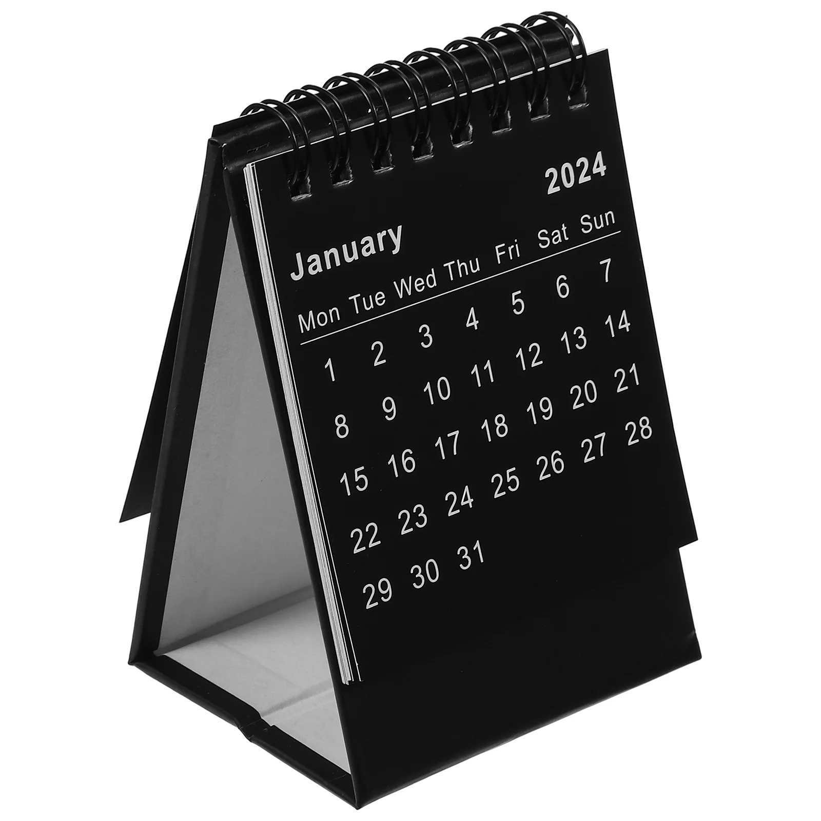 2024 Desktop Standing Flip Calendar Mini Desk Calendar Standing Flip Academic Year Monthly Calendars Planning Organizing Daily