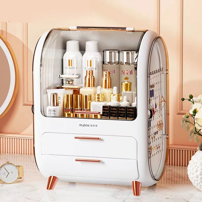 

Cosmetic Box Transparent Makeup Jewelry Drawer Home Storage Boxs Multifunctional Necklace Earrings Travel Cosmetic Organizer