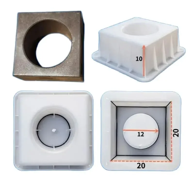 Hollow Brick Plastic Mold Cement Hollow Brick Decorative Wall Square Building Product Wall Decoration 20x20x10cm
