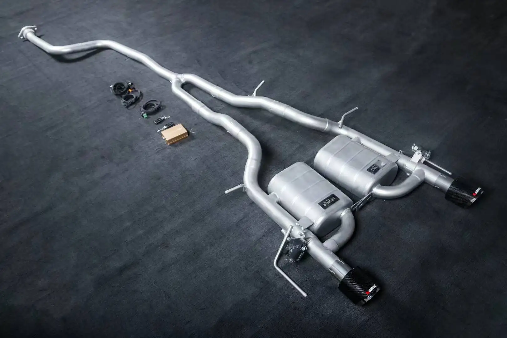 [product] For 16-22 Cadillac CT4 CT5 CT6 ATS XTS Catback 304 stainless steel performance exhaust system muffler tube