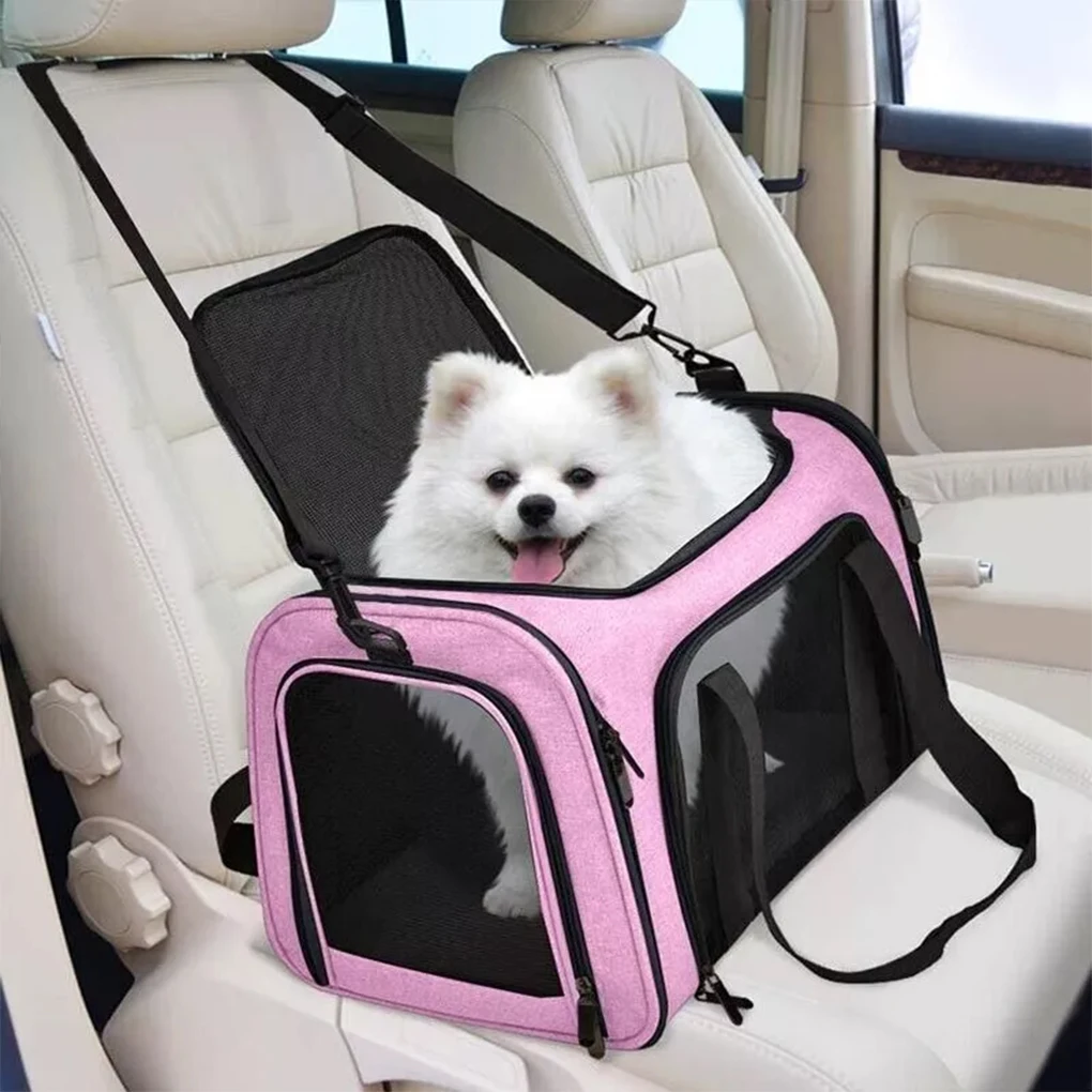 Cat Carrier Waterproof Polyester Bag With Mesh Panels For Ventilation Pet Carrier Cat Cage Cage Dog