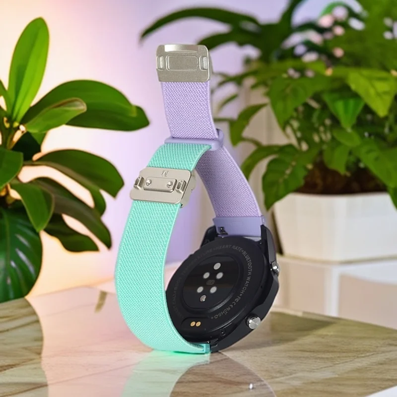 Colorblock Nylon Strap with Magnetic Closure, Available in 18/20/22mm