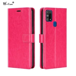 Funda de teléfono con tapa de cuero magnético y soporte para tarjetas