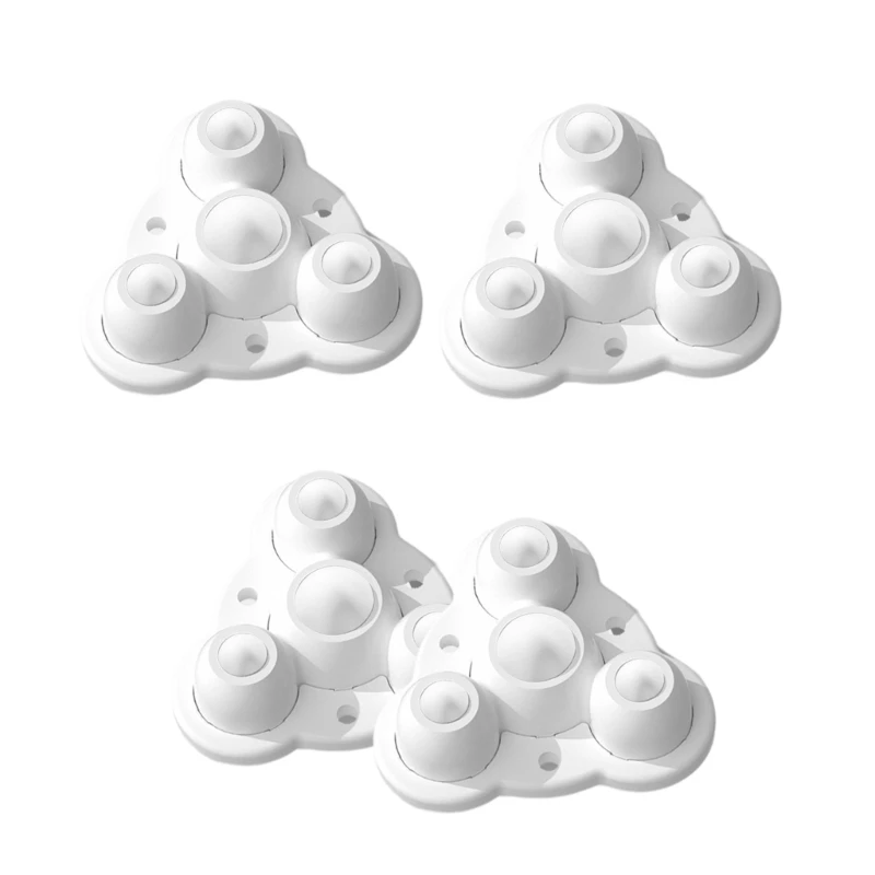 4pcs Heavy Duty Nylon Furniture Rollers with Strong Adhesion Multipurpose Nylon Furniture Glides for Homes & Office Use