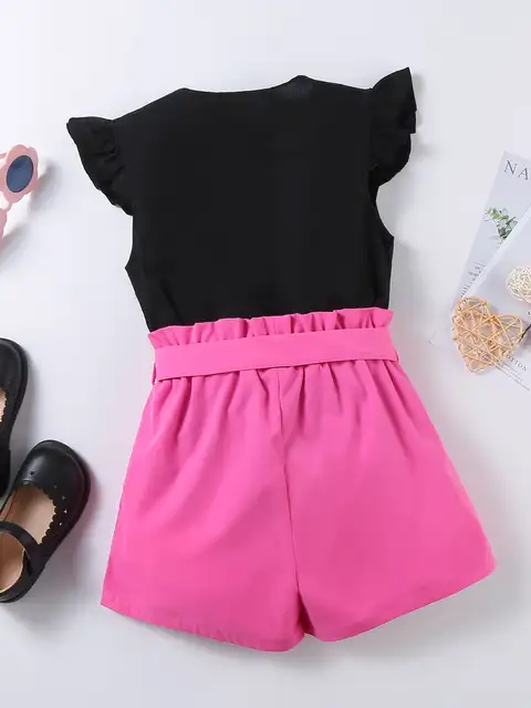 مجموعة طباعة الحب للفتيات ، أزياء الصيف 2