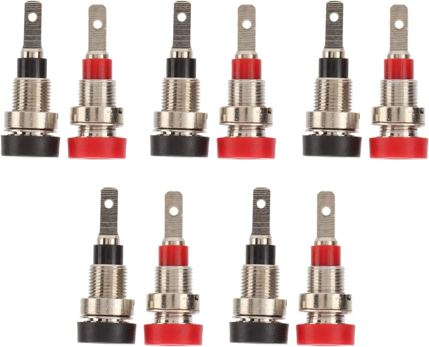 

10Pcs Banana Female Jack Socket 2mm Panel Mount Banana Socket Binding Post Adapter for Boat RV Truck Car