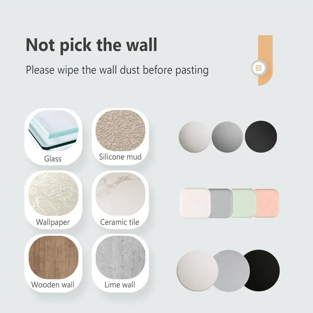 1pcs Reusable Door Stopper Shock Absorbent Self Adhesive Wall Protectors For Stopping Wall Damage Noise From Doors